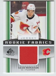 2013-14 UD SPGU SEAN MONAHAN RC JERSEY GAME USED SP Rookie Fabrics RF-MO Flames - Picture 1 of 1