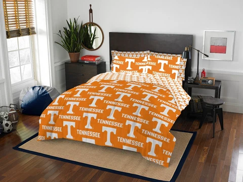 Tennessee Volunteers Full Bed in a Bag Comforter Set 7 Piece Official NCAA Cover