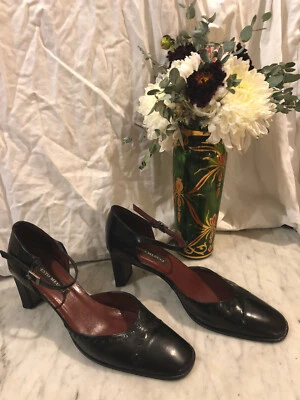 Sesto Meucci черный лакированная кожа Mary Jane квадратный каблук - Изображение 1 из 4