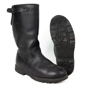 Original Bundesmarine Leather Jackboots with Buckles - Imperfect-Army Surplus - Picture 1 of 9