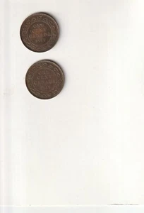 2 x CENTAVO GRANDE CANADIENSE - MONEDAS DE COLECCIONISTA 1917 y 1919 MIRAR - Imagen 1 de 2