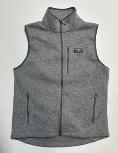 L.l. Chaleco gris frijol cremallera para hombre mediano ligeramente ajustado - Imagen 1 de 5