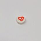 Lego Tile Round 1x1 Coral Heart White Spots (1)