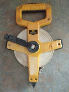 100 Fuß x 1/2 Zoll offene Spule Fiberglas Maßband - Bild 1 von 4