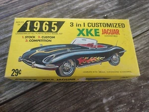 Jaguar XKE 1965 Vintage Model Kit, 29 Cents !!, Built Car - Picture 1 of 9