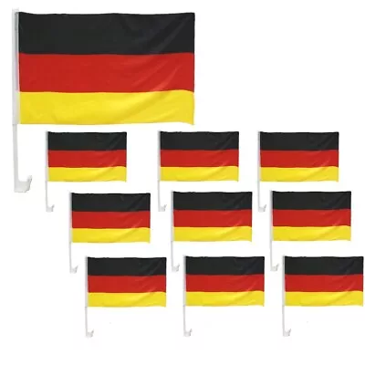 10 Stück Autofahne Deutschland Fahne Flagge Deutschland