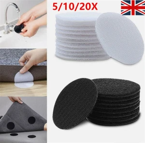 5-20 x Anti Slip Rug Mat Grippers Anti Curl Strong Self Adhesive Grip Sticker - Zdjęcie 1 z 21
