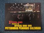 Pittsburgh Penguins 1990-91 Team Issued Calendar Civic Arena Vintage Nhl
