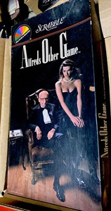 Vintage 1985 Selchow & Righter Scrabble ALFREDS OTHER GAME Box Torn But Compl - Picture 1 of 4