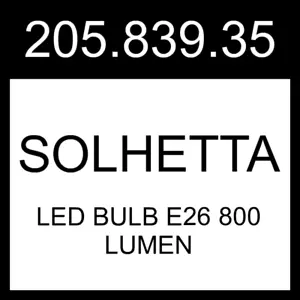 IKEA SOLHETTA LED Bulb E26 800 Lumen Dimmable/globe Opal 2 Pack 205.839.35 - Picture 1 of 4