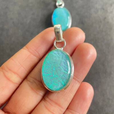 Wonderfull Triplet Opal Gemstone 925 Sterling Silver Handmade Pendant AS-70 - Image 1 of 4