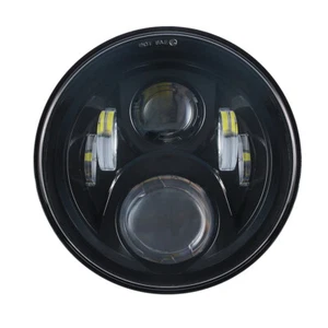 Proyector LED negro de 7" faro Hi/Lo para Harley Street Glide Softail FLHX - Imagen 1 de 6