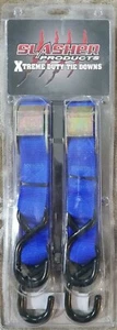 Extreme Duty Tie Down Straps W/ Soft Loop Motorcycle ATV Tractor Dirt Bike BLUE - Picture 1 of 5
