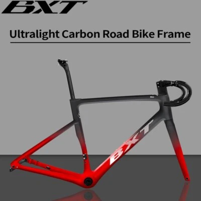 BXT Carbon Rennrad Rahmen 700c Scheibenbremsen Racing Fahrrad Frameset 950g - Bild 1 von 4