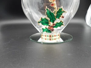 Vintage VTG 1980s 25% Lead Crystal Candy Bowl Vase Planter Fine Bohemian Crystal - Picture 1 of 9