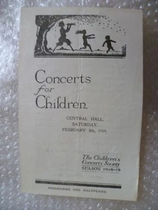 1919 Concert Programme J F Harford Dora Gibson Duorak Coleridge Taylor V William - Imagen 1 de 2