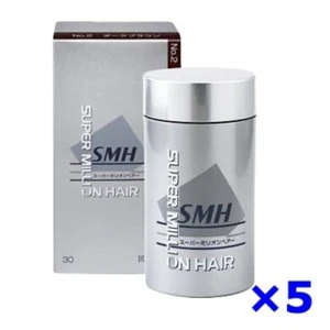 Super Million Hair Powder Dark Brown No. 2 Hair Loss Repair Agent 30g × 5 set