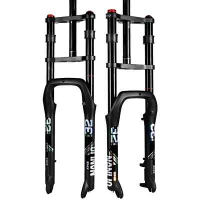 Snow MTB E-bike Air Supension Fork Double Shoulder 20/26x4.0inch 160mm Travel - Image 1 of 4