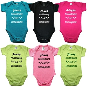 Lustige Baby Bodys Bodies Babybodys Knuddelzwerg - MIT oder OHNE Wunschname - Bild 1 von 9