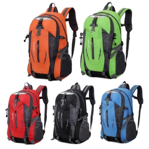 40L Nylon Travel Backpack Waterproof Outdoor Rucksack Men Camping Hiking Bag - Picture 1 of 35