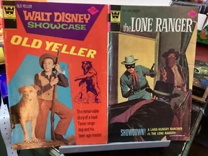 2 COMIC LOT LONE RANGER #20, WALT DISNEY OLD YELLER #25 GOLD KEY/WHITMAN VARIANT - Bild 1 von 13