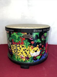 Remo Kids Percussion 10” Floor Tom Fyberskyn Jungle Art - Picture 1 of 11