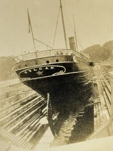 1900 RPPC The Vulcan Steamship Built In 1907 - Picture 1 of 3