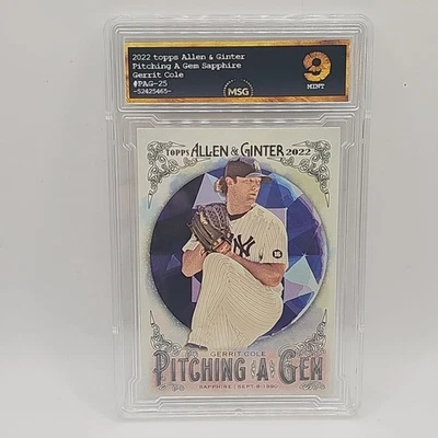 Gerrit Cole - 2022 Topps Allen & Ginter Pitching a Gem #PAG-25 Yankees Graded 9 - Image 1 of 2
