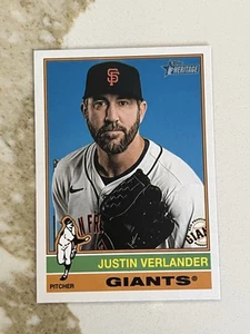 Justin Verlander San Francisco Giants 2025 Topps Heritage #317 - Picture 1 of 2