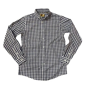 Class Club Boys Size 16 Dress Shirt Navy Blue & White Check Gold Label - Picture 1 of 8