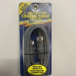 BARJAN 300-8x9 9Ft mini 8 gray wrap coaxial cable - Picture 1 of 5