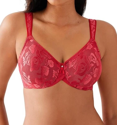 Sujetador Wacoal Awareness con aros rojo sin forro cobertura completa sin costuras 85567 Foto 1 de 4
