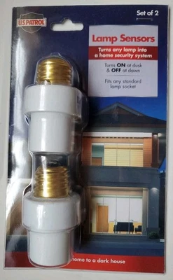 US Patrol Lamp Sensors Home Security System Fits Standard Sockets - Image 1 of 2