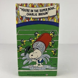 You’re In The Super Bowl Charlie Brown (VHS, 1993) Peanuts Snoopy Football - Picture 1 of 5
