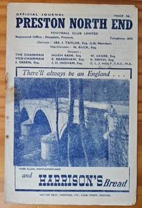 1948/1949 Preston North End v Derby County football programme - 5 March 1949 - Picture 1 of 3