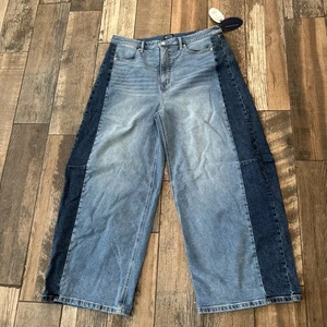 Scoop baggie barrel relaxed fit women’s 14 jeans 2 tone Legacy Stretch Denim NWT - Picture 1 of 13