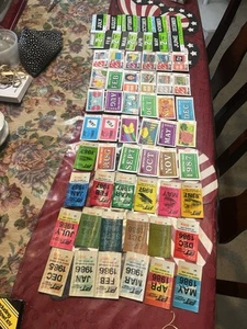 Vintage Pittsburgh Port Authority Hologram Bus Pass Large Lot Penguins Steelers - Picture 1 of 16