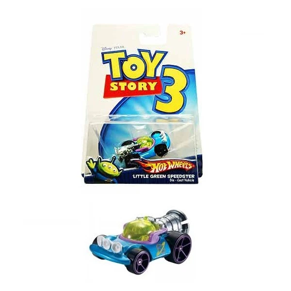 HOT WHEELS P4834 TOY STORY 3 LITTLE GREEN SPEEDSTER NUOVO OVP! - Immagine 1 di 1