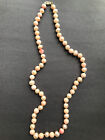 Angel skin coral & pearl necklace 14k EXQUISITE Elegant handmade Luxury Estate