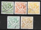 Surinam stamps 1941 NVPH Airmail LP15-LP19  CANC  VF