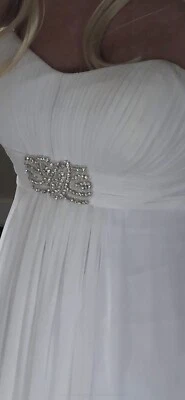 Cosmobella by Demetrios 7554 - BRIDAL wedding dress gown size 14 - white  - Image 1 of 4