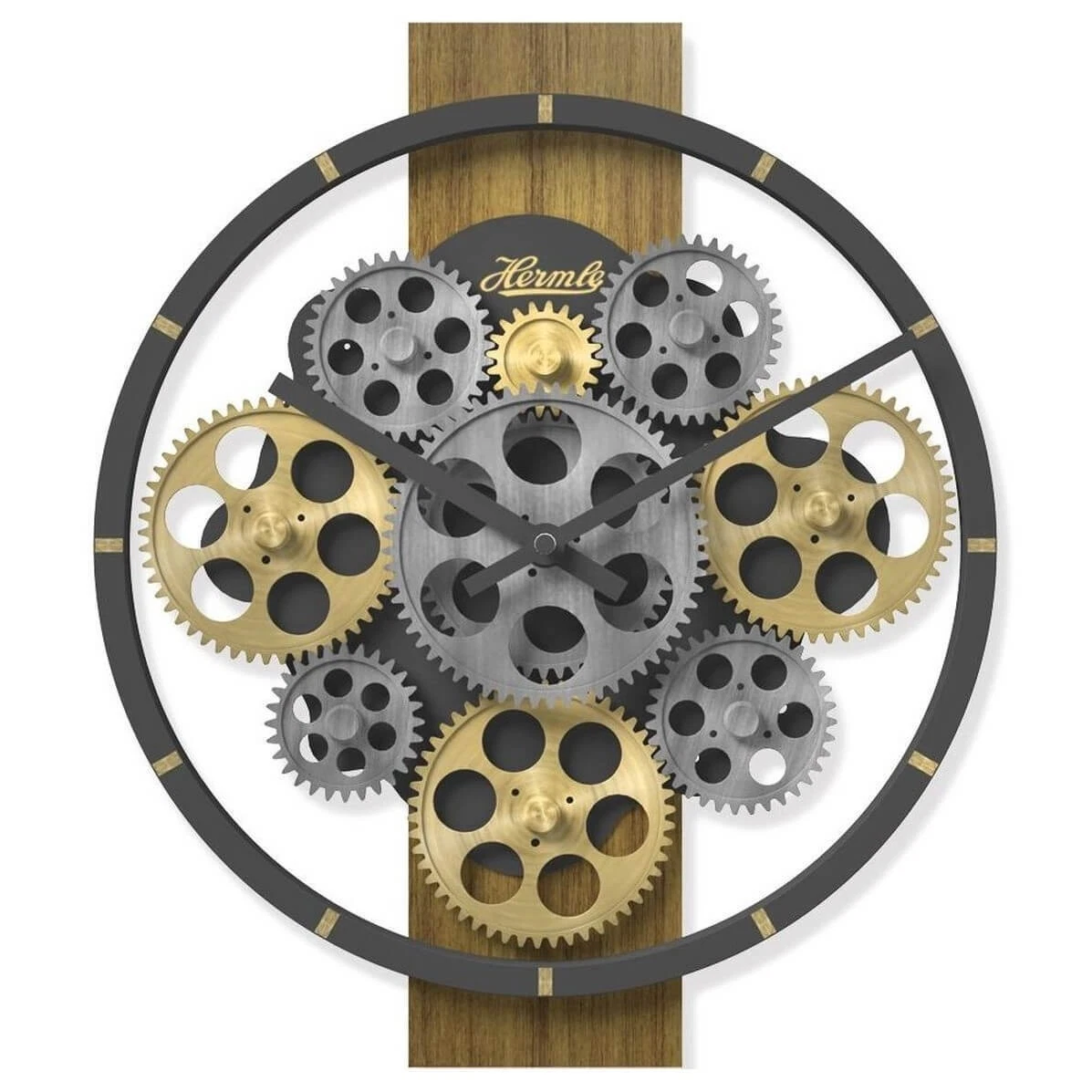 Hermle Bahnhofsuhr 30471-362100 – Quarz, Rotes Zifferblatt, Made In Germany, Wanduhr Klassiker