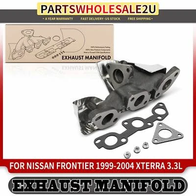 Colector de escape derecho con junta para Nissan Frontier 1999-2004 Xterra 2000-2004 Foto 1 de 4