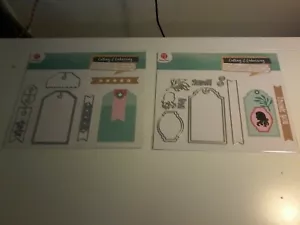 2X Troqueles de corte y estampado para mezcla de álbumes de recortes (J4412) - Imagen 1 de 2