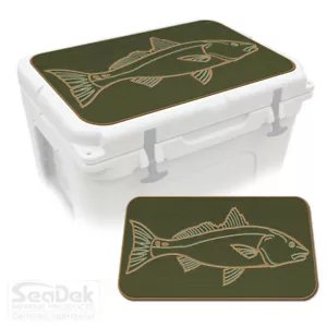 SeaDek Pad Top fits YETI Tundra Cooler - Marine EVA Mat - OG/T - SD Redfish - Picture 1 of 6