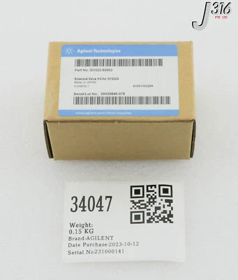 34047 AGILENT SOLENOID VALVE KIT (NEW) G1322-60003 - Image 1 of 4