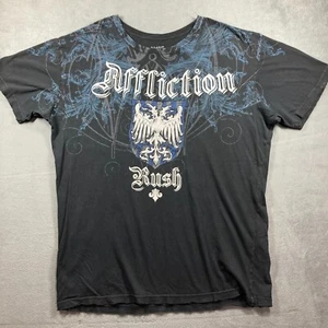Affliction Rush by George St Pierre Signature Series Black T-Shirt Men's Sz XL - Picture 1 of 7