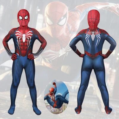 Marvel's Spider-Man 2 PS5 Peter Parker Costume Cosplay Suit Bodysuit Kids - Image 1 of 4