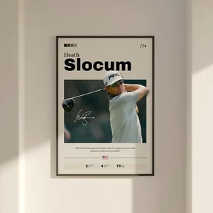 Heideslokum Poster, Golffan Geschenk, Golfdruck, Heideslokum Fan Geschenk - Bild 1 von 10