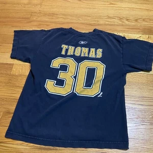 Boston Bruins Tim Thomas Jersey Shirt Youth Large NHL Hockey - Black Reebok - Picture 1 of 3